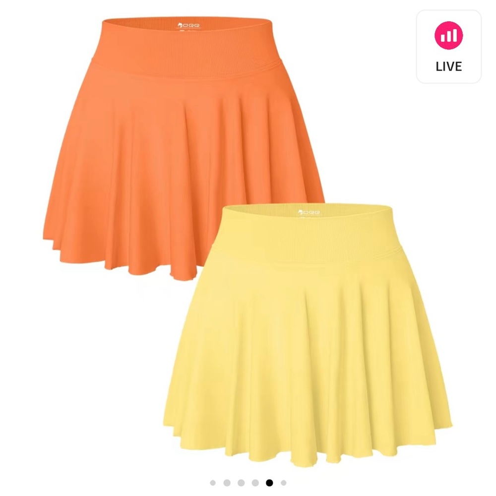 QQQ 2 piece skirts 2-1 flowy skirt with shorts underneath
